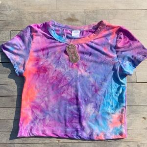 Neon Tie-dye crop top